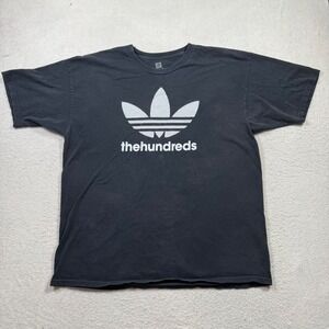 Adidas Skateboarding x The Hundreds Shirt Black Adult Size XL Yeezy Collab Urban